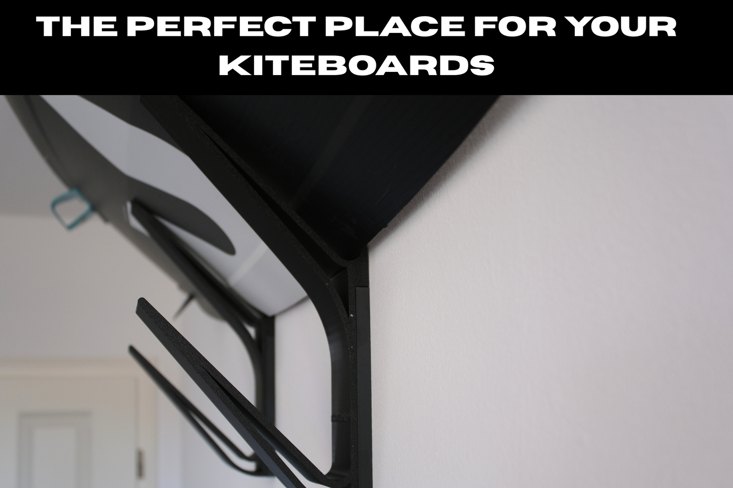 Wandhalterung für 2 Kitesurf Boards - Kompatibel mit Kite, Foil, Wave und Surfboards